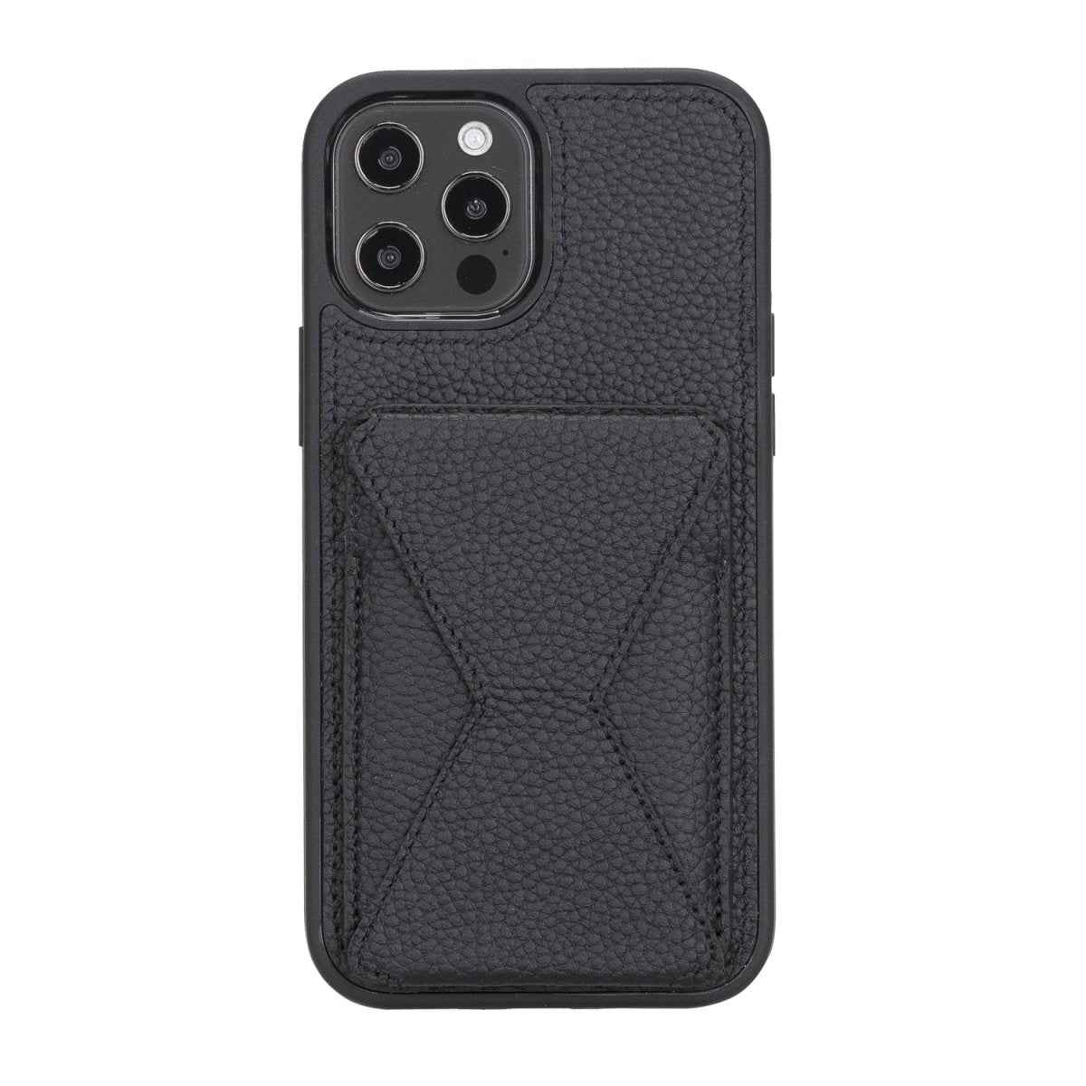 Bayelon iPhone 12 / 12 Pro 6.1" Leather Maggy Stand Case