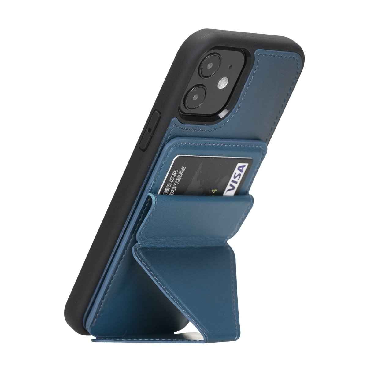 Bayelon iPhone 12 / 12 Pro 6.1" Leather Maggy Stand Case