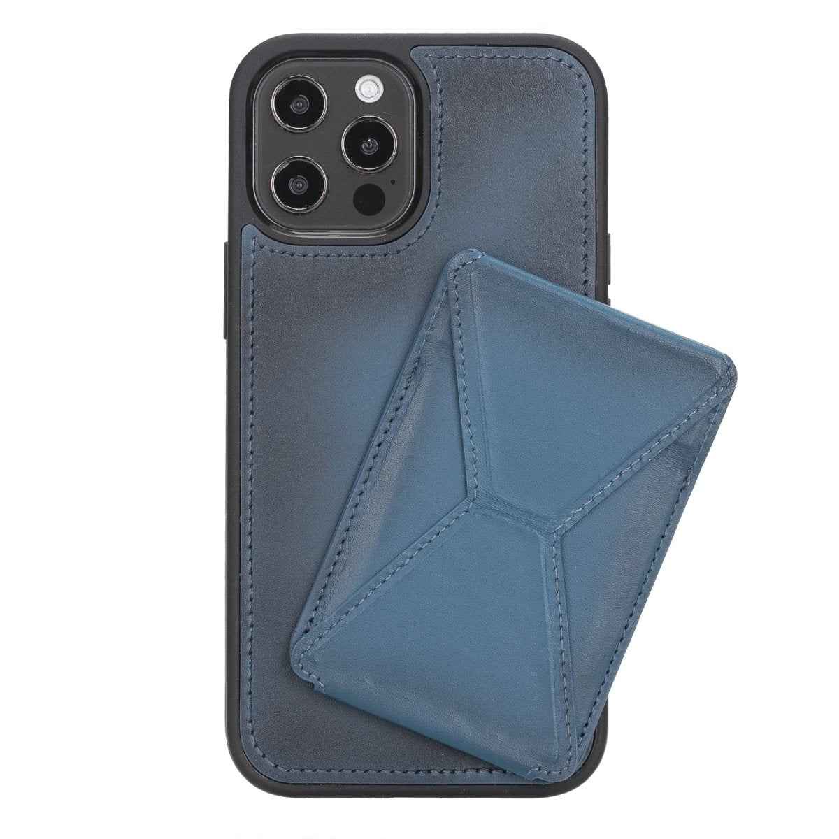 Bayelon iPhone 12 / 12 Pro 6.1" Leather Maggy Stand Case