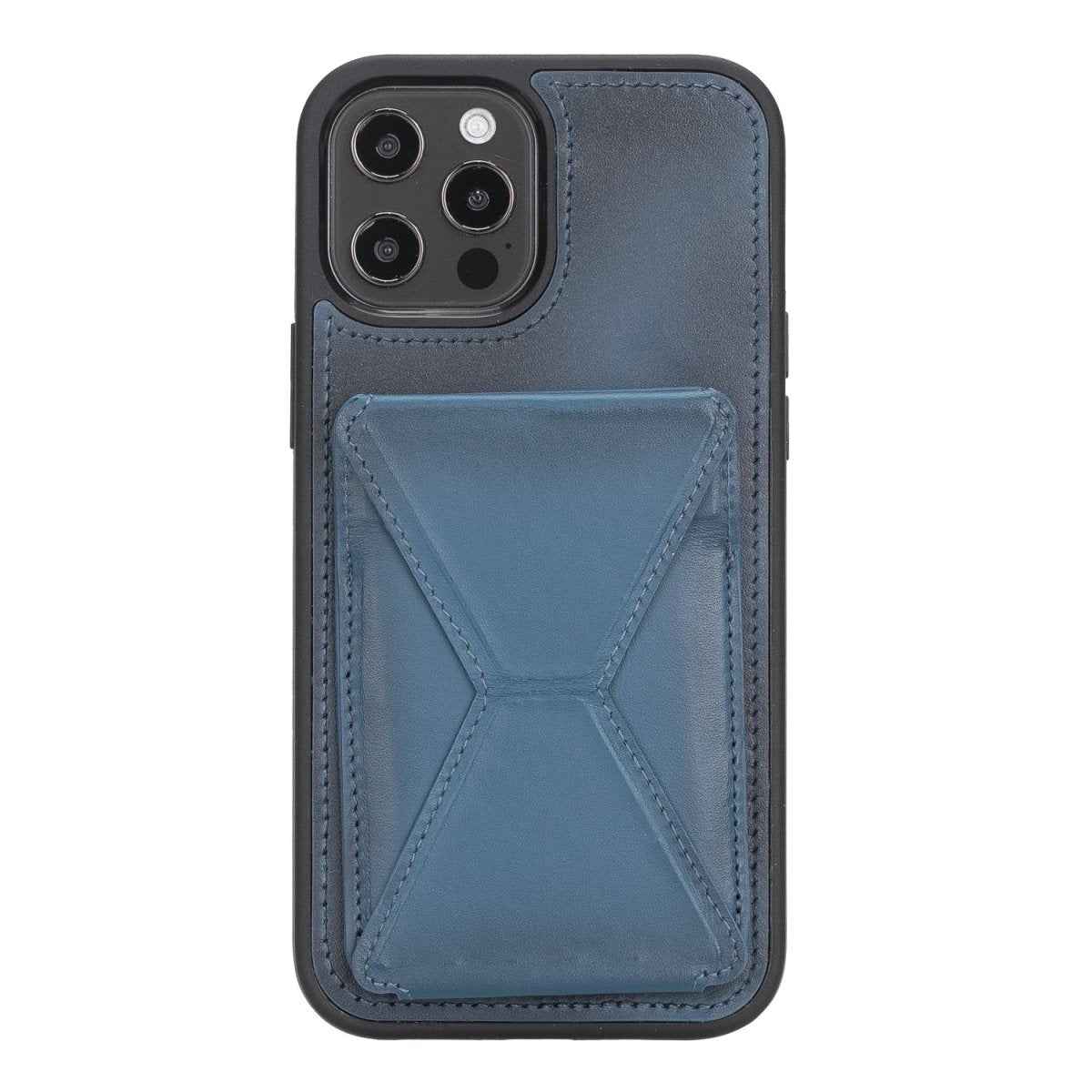 Bayelon iPhone 12 / 12 Pro 6.1" Leather Maggy Stand Case