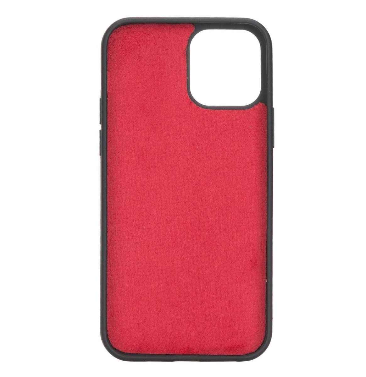 Bayelon iPhone 12 - 12 Pro 6.1" Leather Snap-on Back Cover