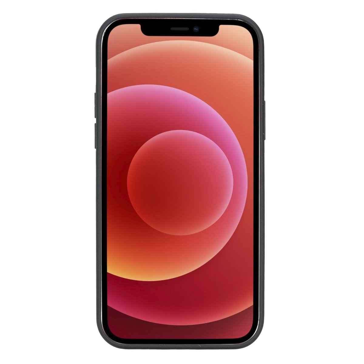 Bayelon iPhone 12 - 12 Pro 6.1" Leather Snap-on Back Cover