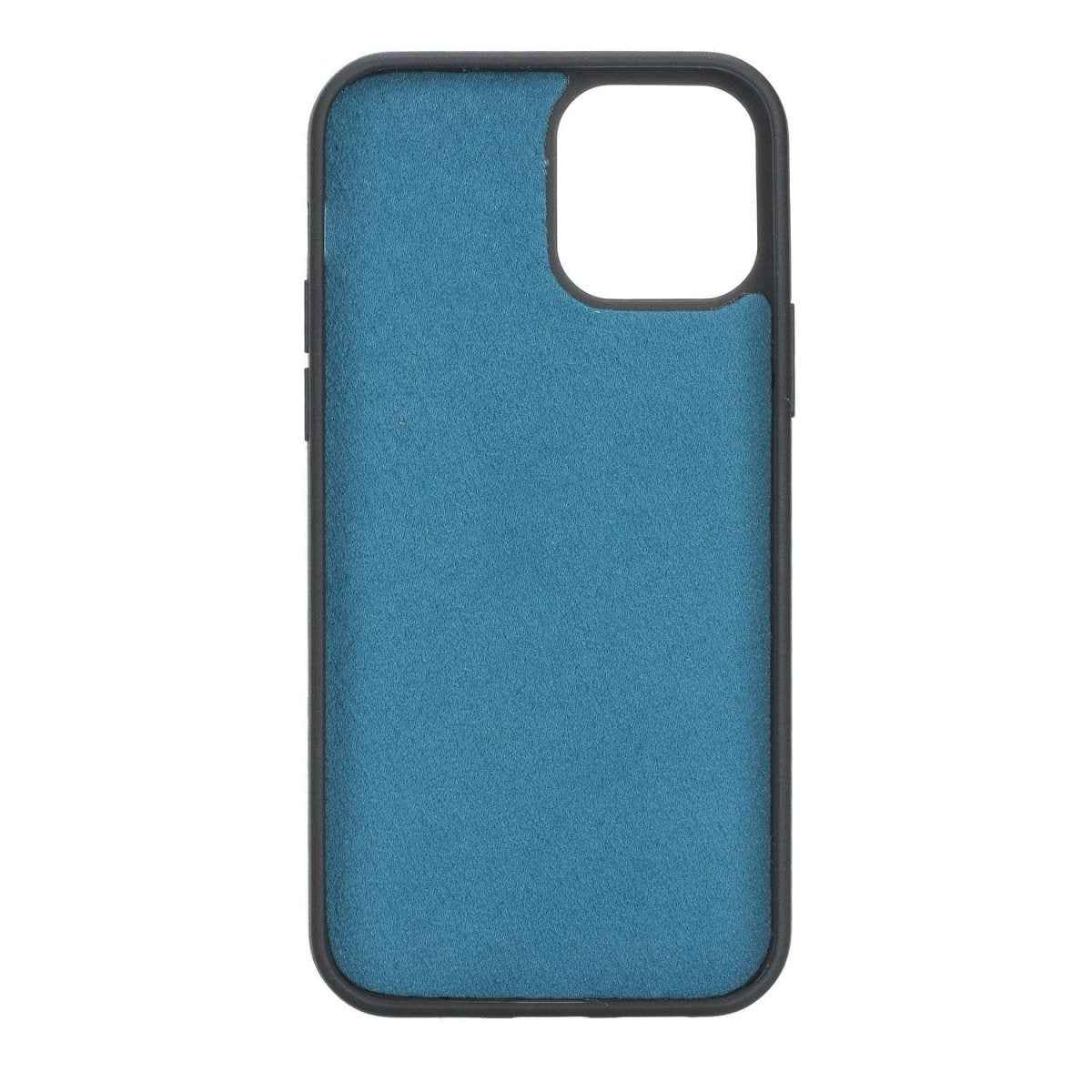 Bayelon iPhone 12 - 12 Pro 6.1" Leather Snap-on Back Cover