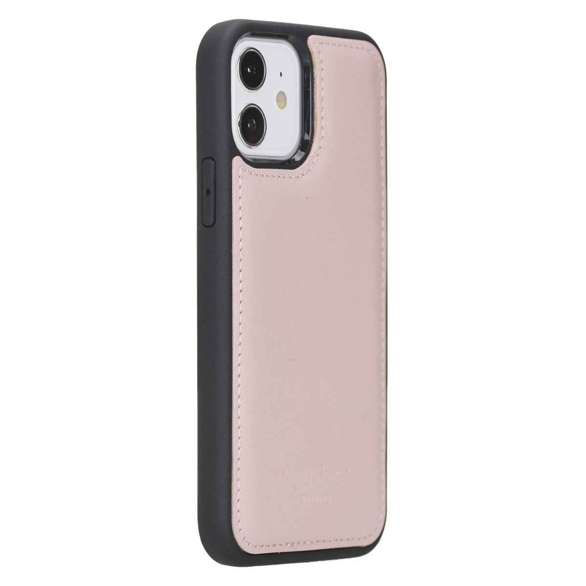 Bayelon iPhone 12 - 12 Pro 6.1" Leather Snap-on Back Cover