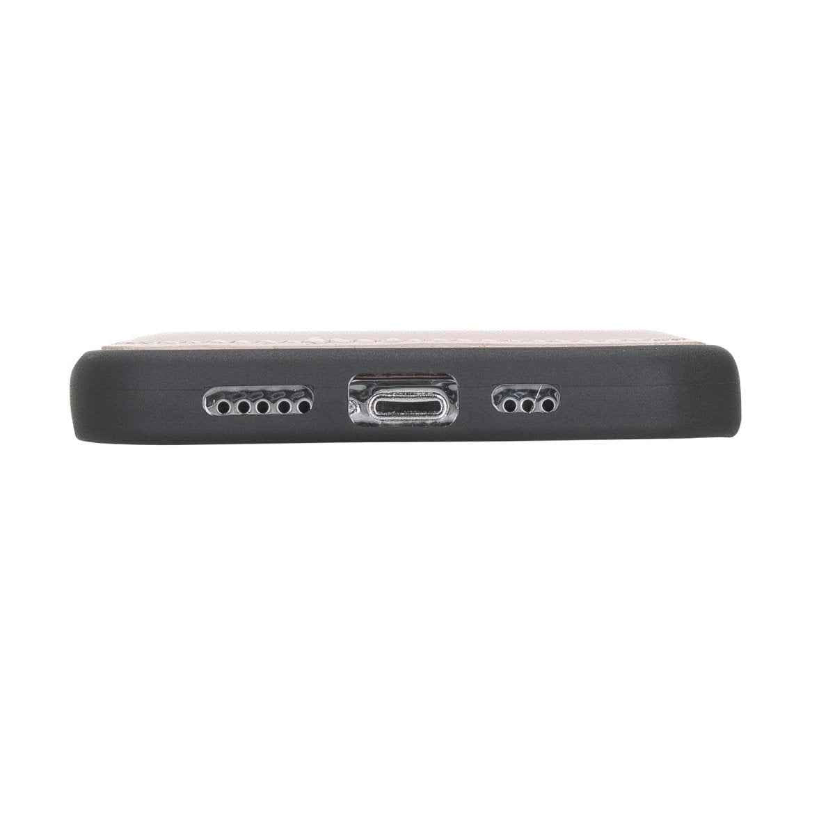 Bayelon iPhone 12 - 12 Pro 6.1" Leather Snap-on Back Cover