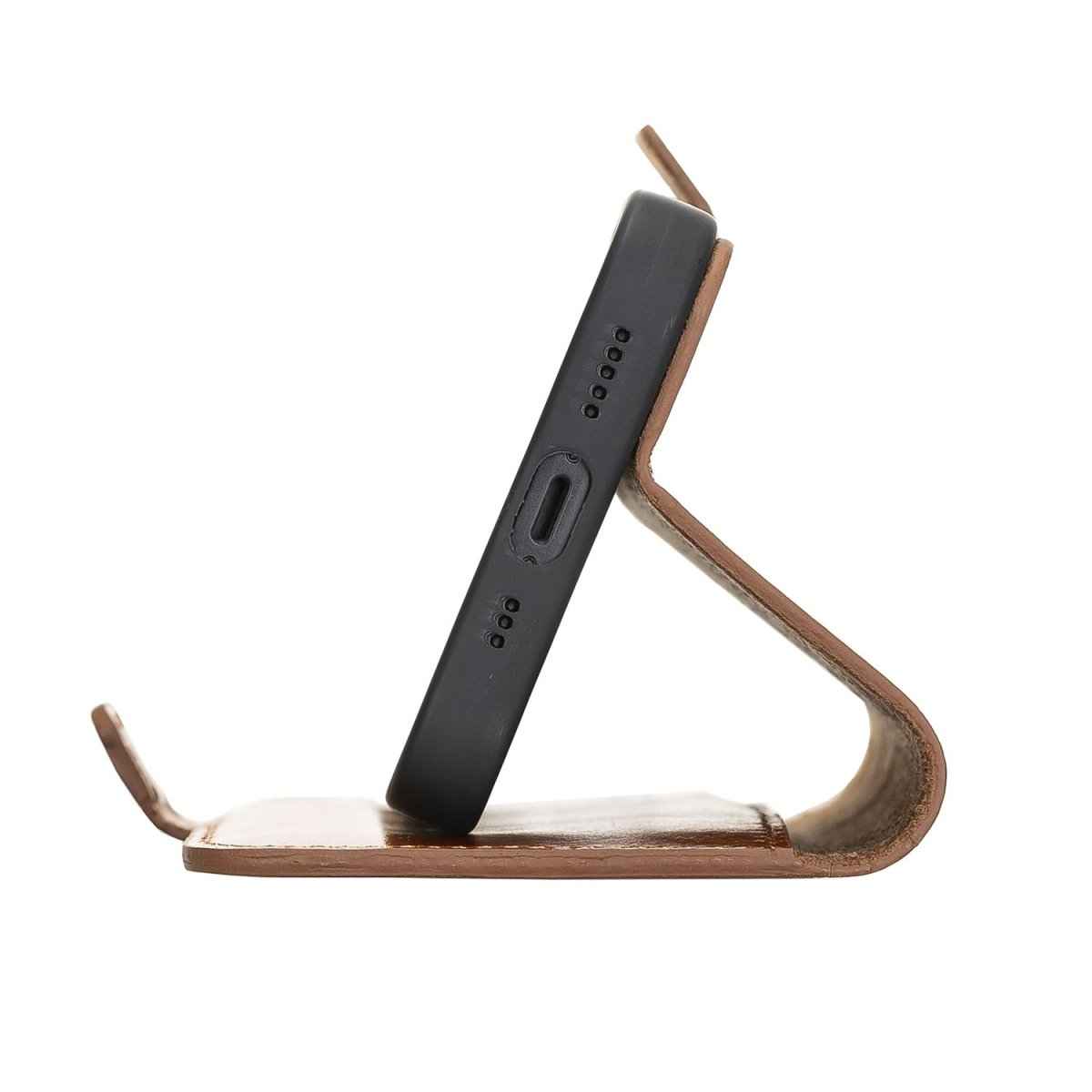 Bayelon iPhone 12 & 12 Pro Leather Folio Case