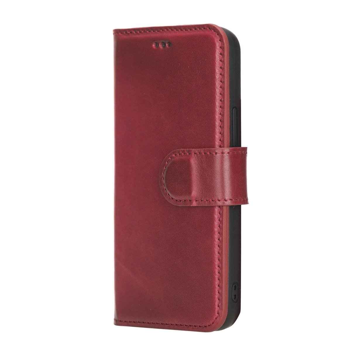 Bayelon iPhone 12 Mini 5.4" Leather Magnetic Detachable Wallet Case