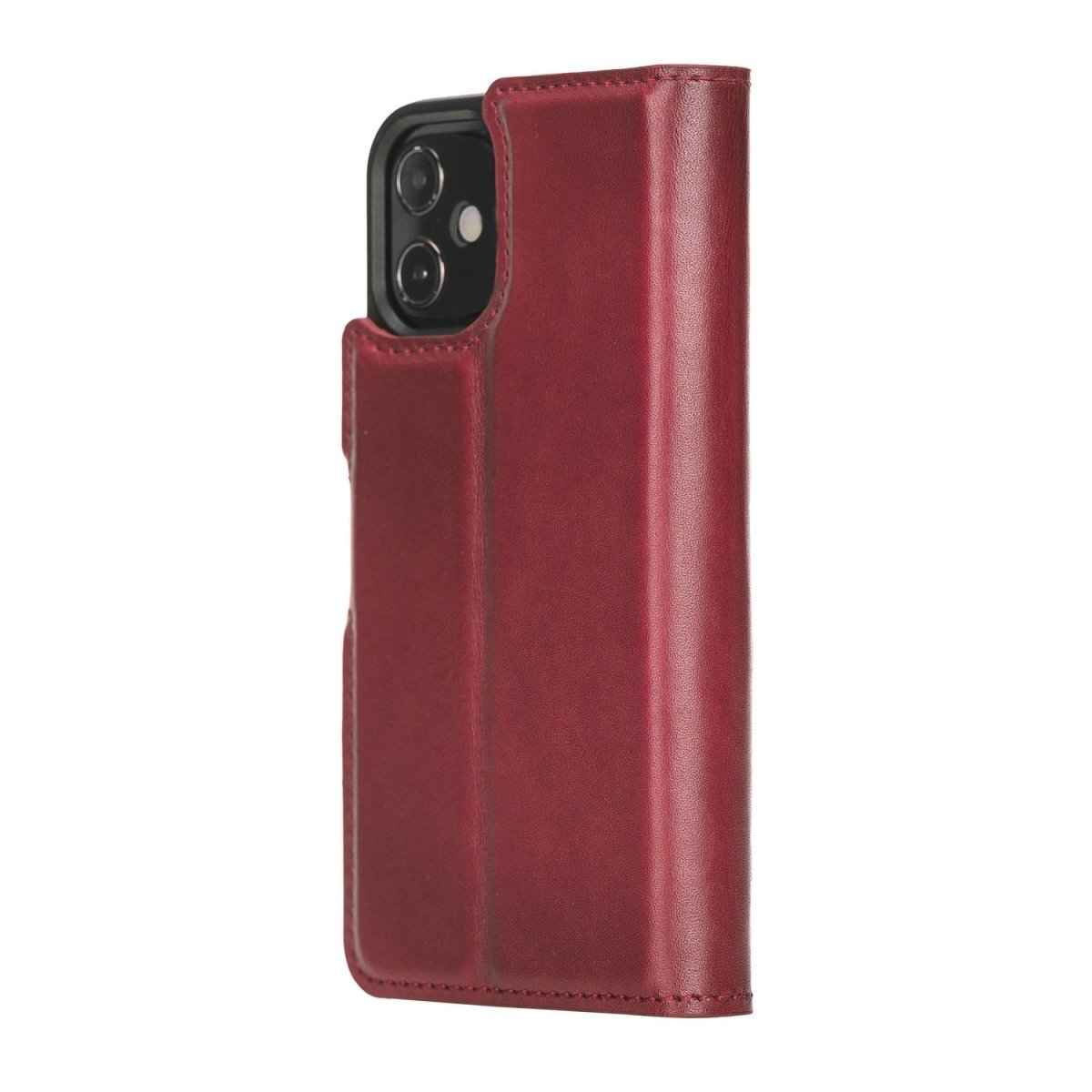 Bayelon iPhone 12 Mini 5.4" Leather Magnetic Detachable Wallet Case