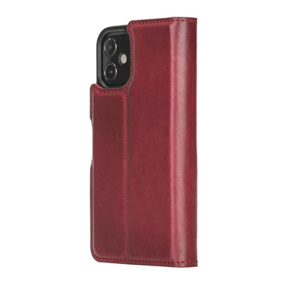 Bayelon iPhone 12 Mini 5.4" Leather Magnetic Detachable Wallet Case