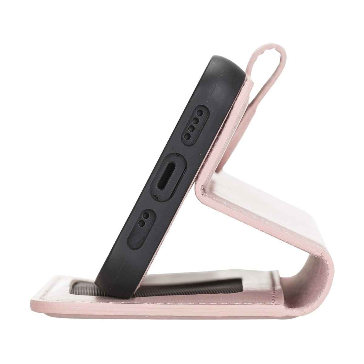 Bayelon iPhone 12 Mini 5.4" Leather Magnetic Detachable Wallet Case