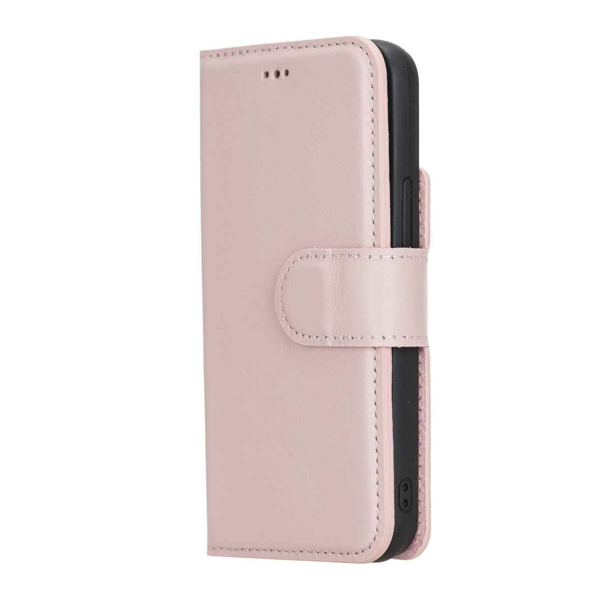 Bayelon iPhone 12 Mini 5.4" Leather Magnetic Detachable Wallet Case