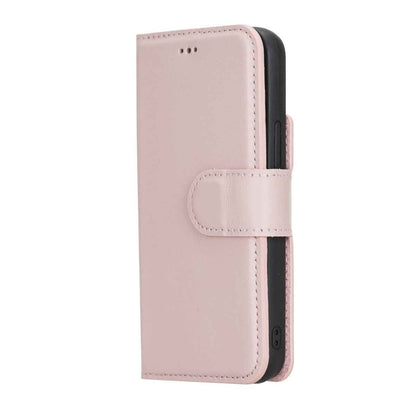 Bayelon iPhone 12 Mini 5.4" Leather Magnetic Detachable Wallet Case