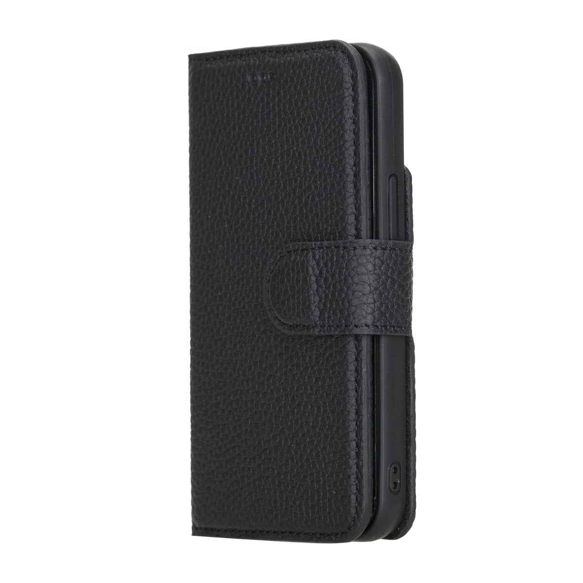 Bayelon iPhone 12 Mini 5.4" Leather Magnetic Detachable Wallet Case