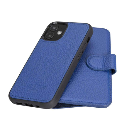 Bayelon iPhone 12 Mini 5.4" Leather Magnetic Detachable Wallet Case