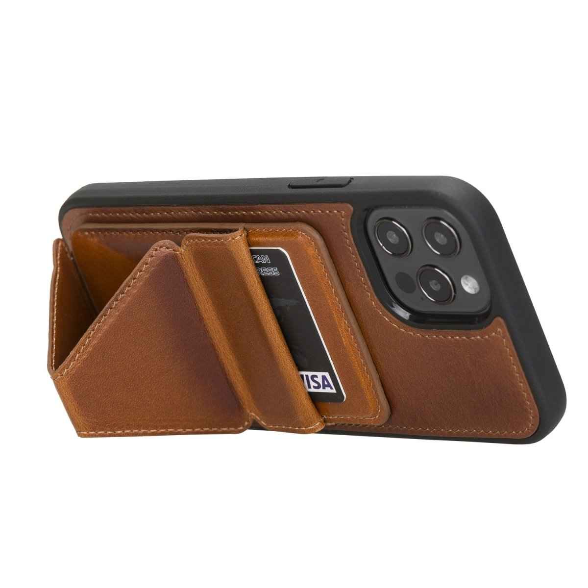 Bayelon iPhone 12 Pro Max 6.7" Leather Maggy Stand Cases