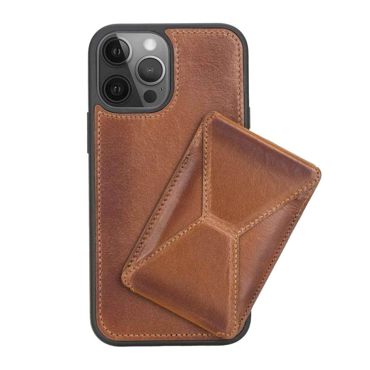 Bayelon iPhone 12 Pro Max 6.7" Leather Maggy Stand Cases