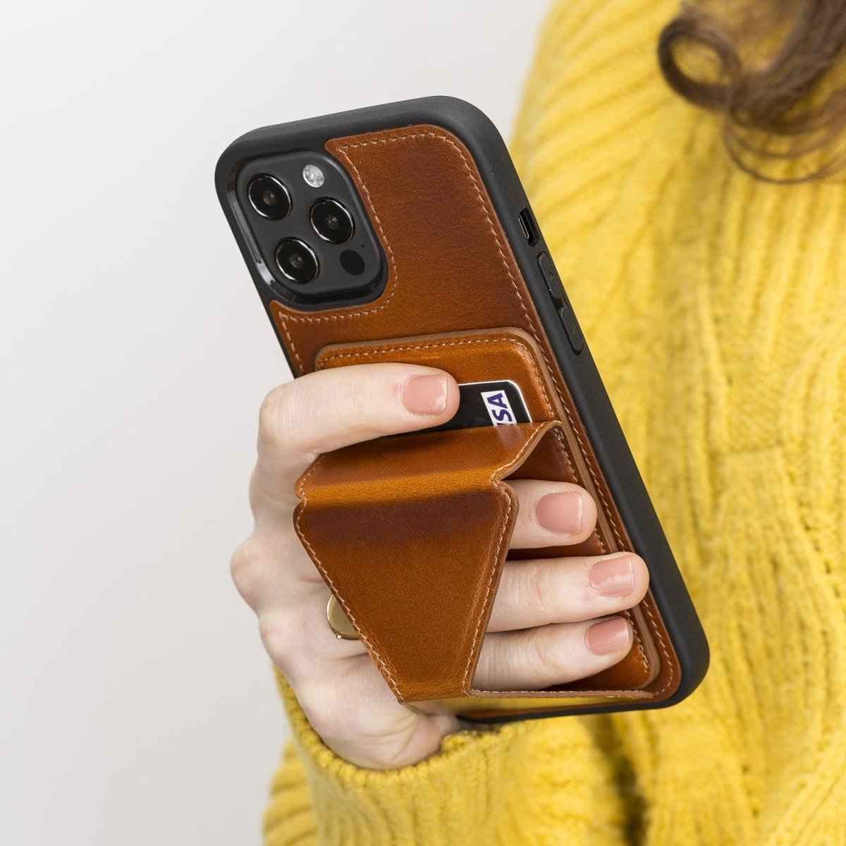 Bayelon iPhone 12 Pro Max 6.7" Leather Maggy Stand Cases