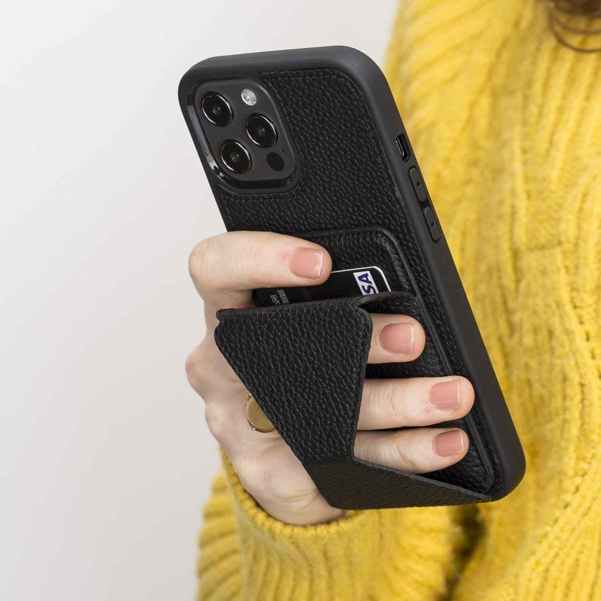 Bayelon iPhone 12 Pro Max 6.7" Leather Maggy Stand Cases