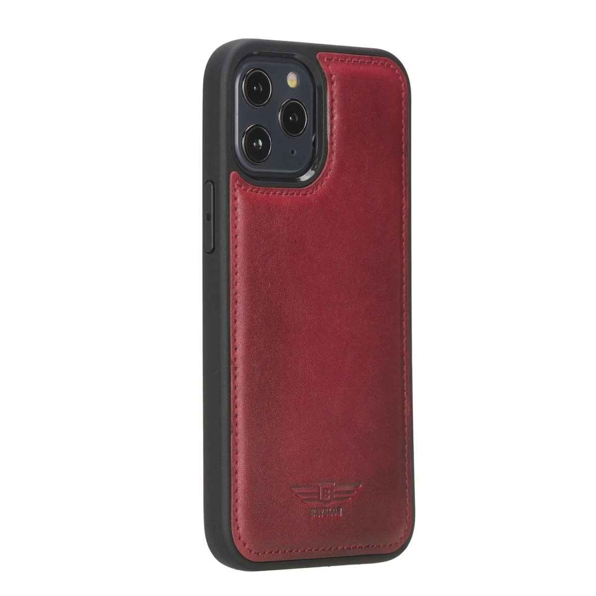 Bayelon iPhone 12 Pro Max 6.7" Leather Snap-on Back Cover