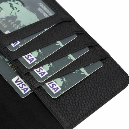 Bayelon iPhone 12 Pro Max Zipper Leather Wallet Case Purse with Holster