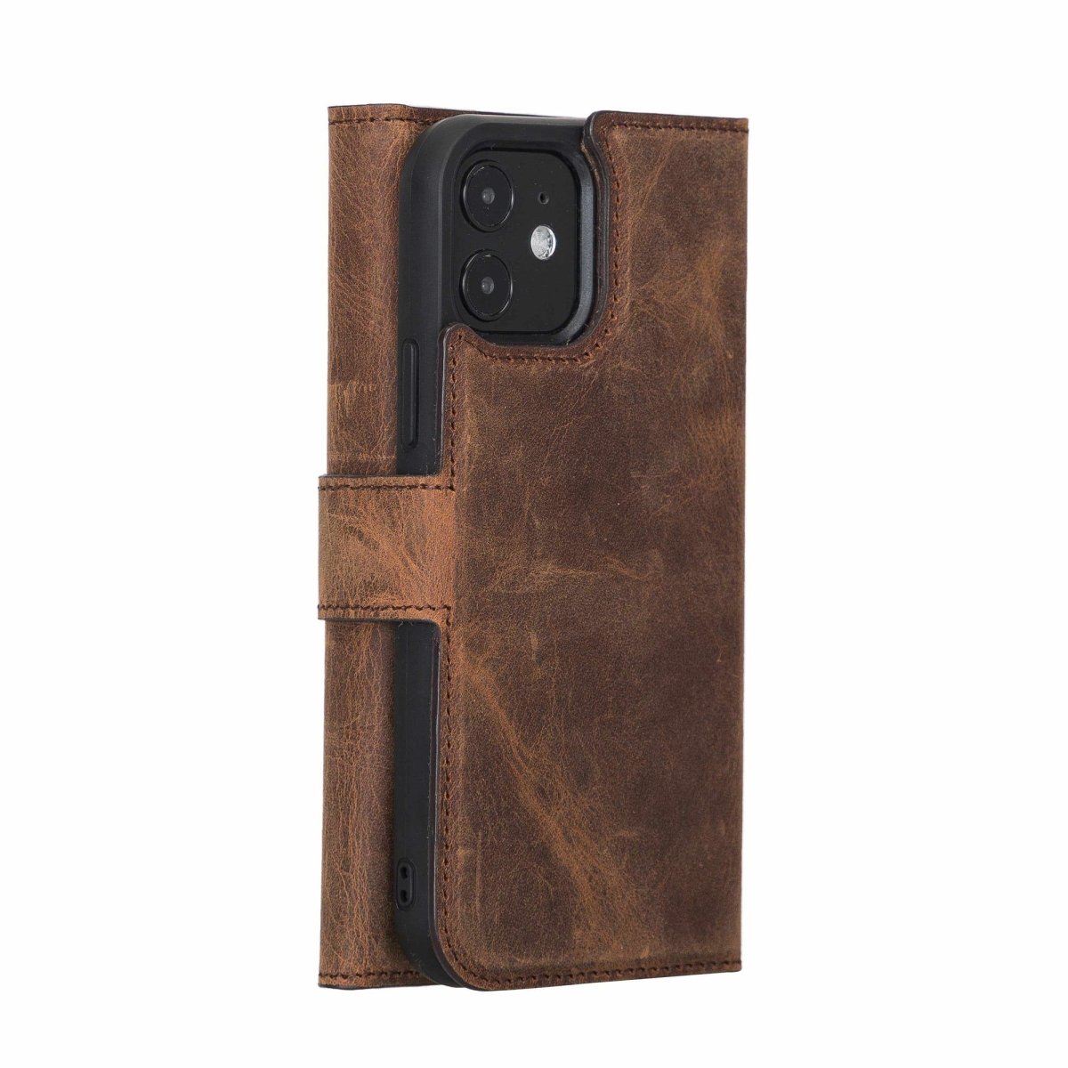 Bayelon iPhone 12 and 12 Pro Trifold Leather Wallet Case