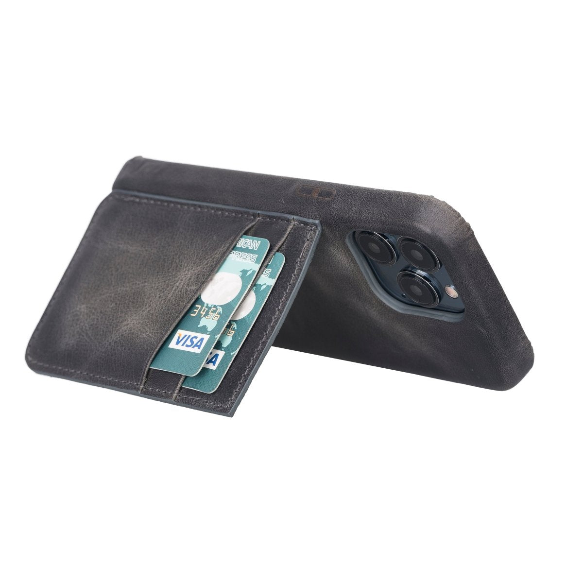 Bayelon iPhone 13 Leather Case with Card Holder