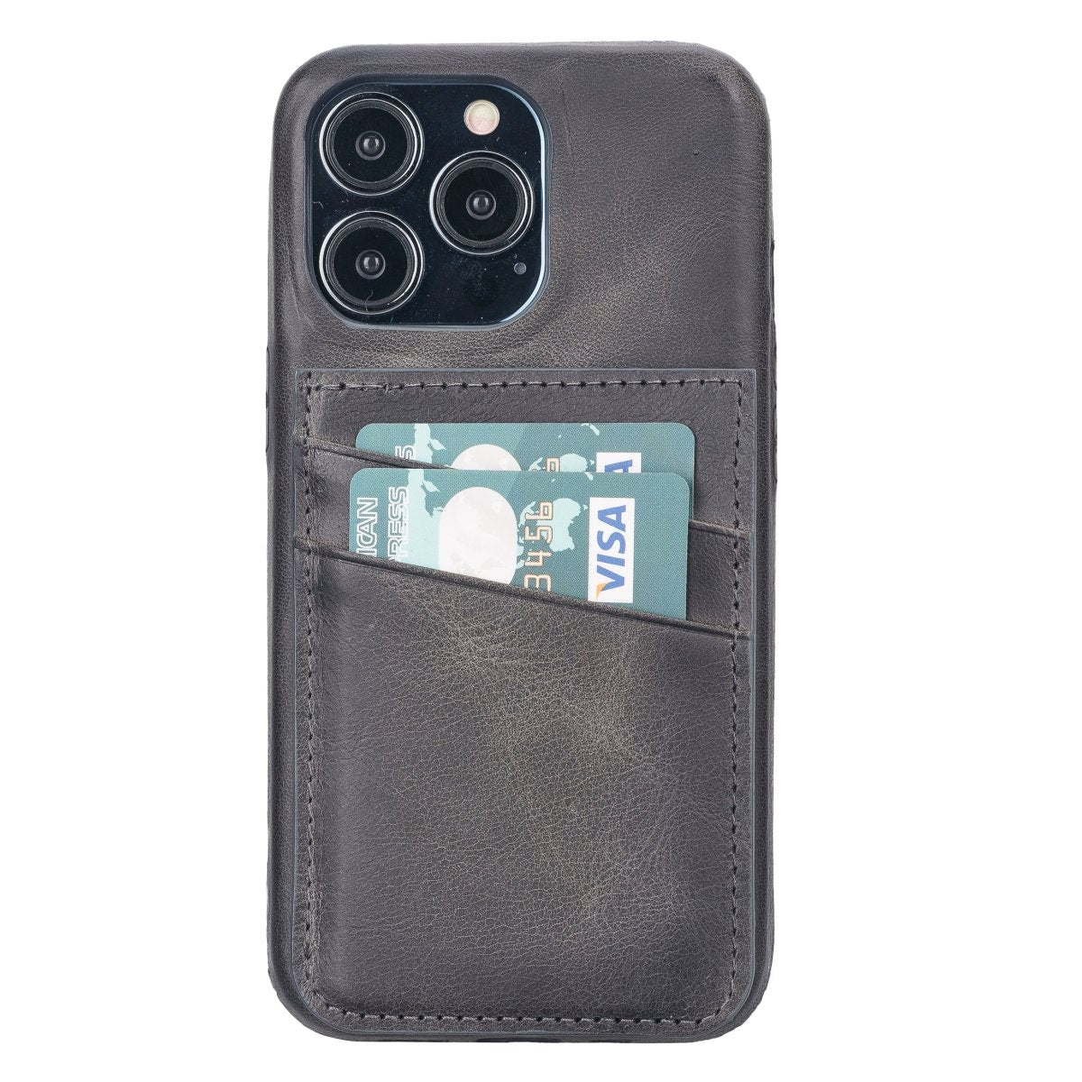 Bayelon iPhone 13 Leather Case with Card Holder