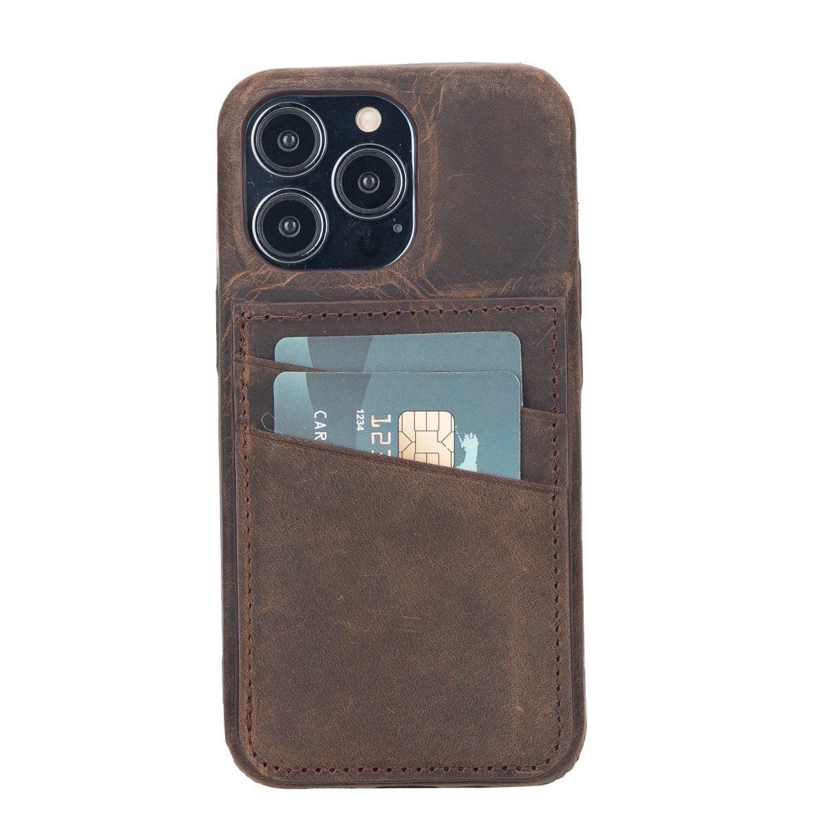 Bayelon iPhone 13 Leather Case with Card Holder