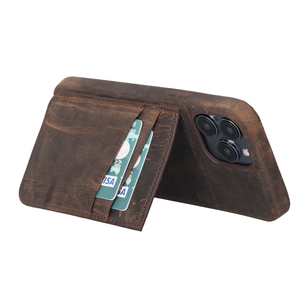 Bayelon iPhone 13 Leather Case with Card Holder