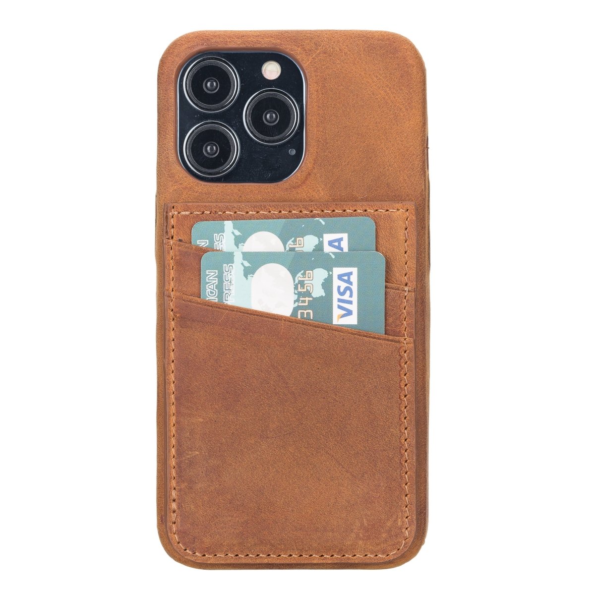 Bayelon iPhone 13 Leather Case with Card Holder