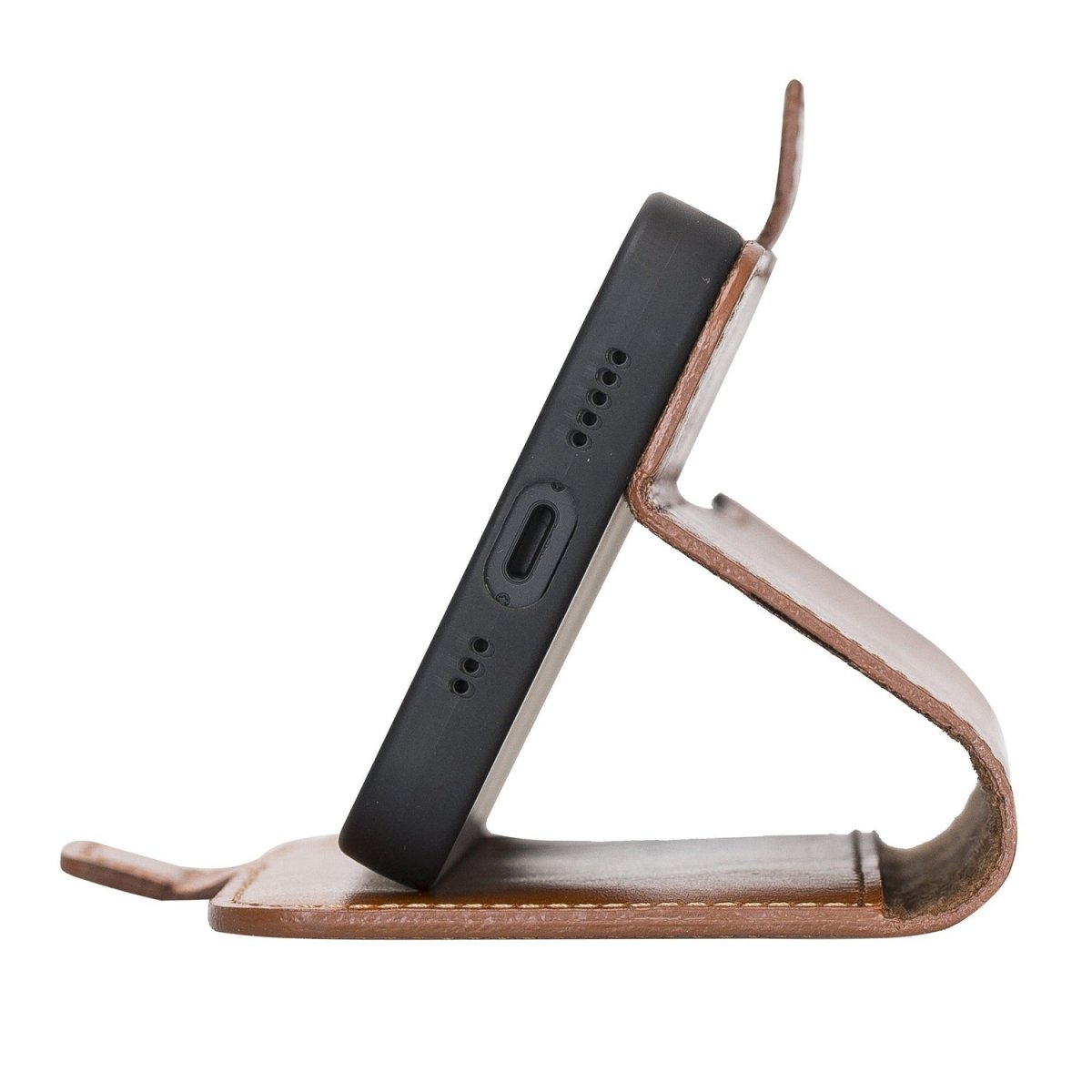 Bayelon iPhone 13 Leather Flip Cover Wallet Case with Kickstand