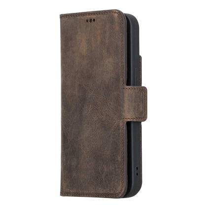 Bayelon iPhone 13 Leather Flip Cover Wallet Case with Kickstand