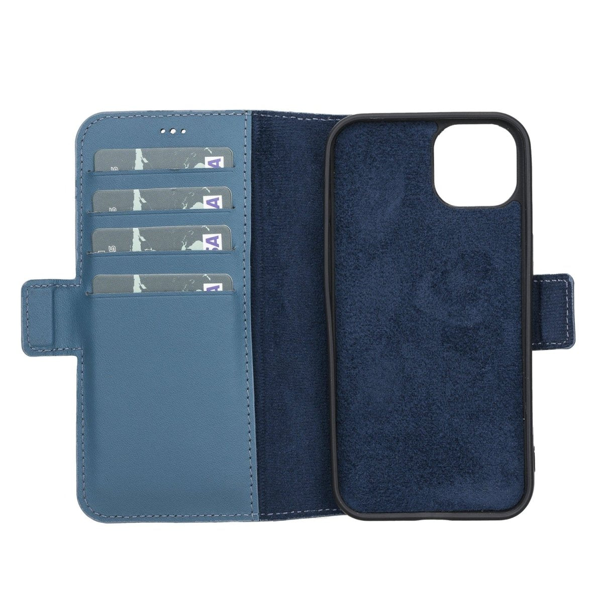 Bayelon iPhone 13 Leather Flip Cover Wallet Case with Kickstand