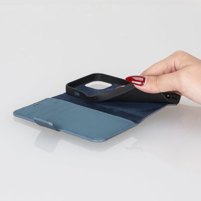 Bayelon iPhone 13 Leather Flip Cover Wallet Case with Kickstand