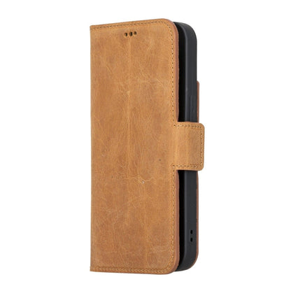 Bayelon iPhone 13 Leather Flip Cover Wallet Case with Kickstand
