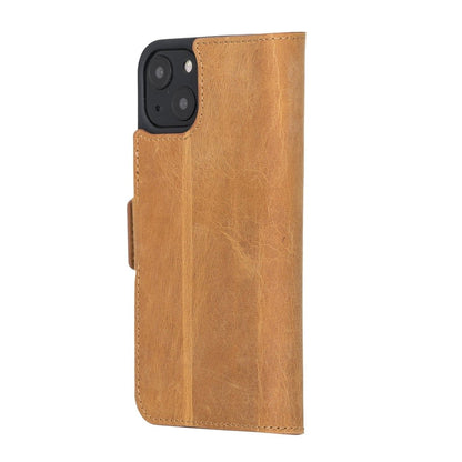 Bayelon iPhone 13 Leather Flip Cover Wallet Case with Kickstand