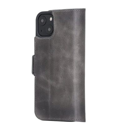 Bayelon iPhone 13 Leather Flip Cover Wallet Case with Kickstand