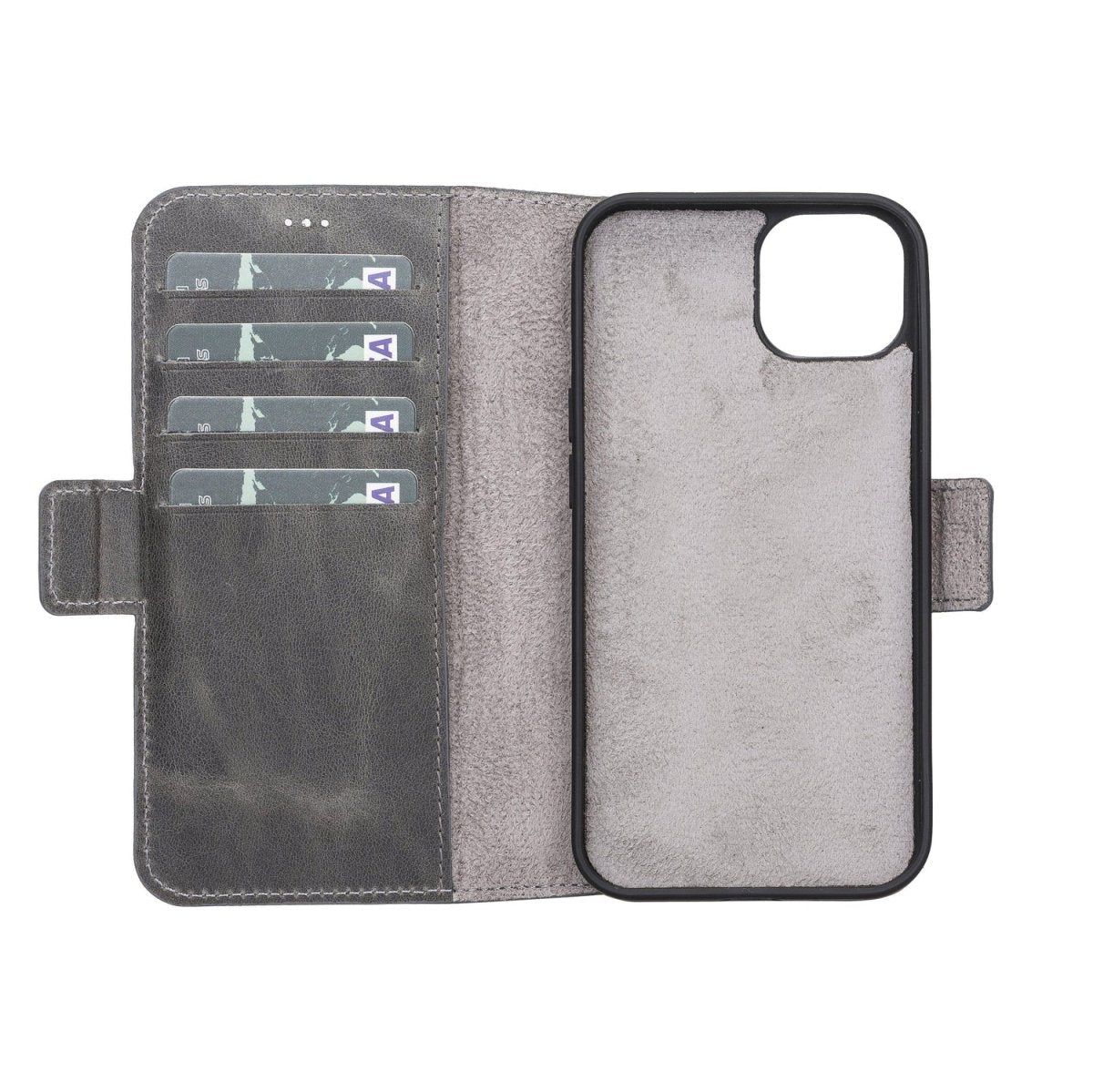 Bayelon iPhone 13 Leather Flip Cover Wallet Case with Kickstand