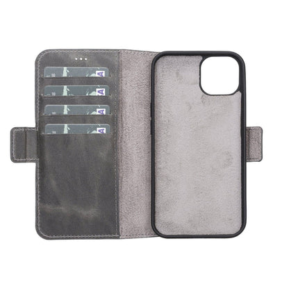 Bayelon iPhone 13 Leather Flip Cover Wallet Case with Kickstand