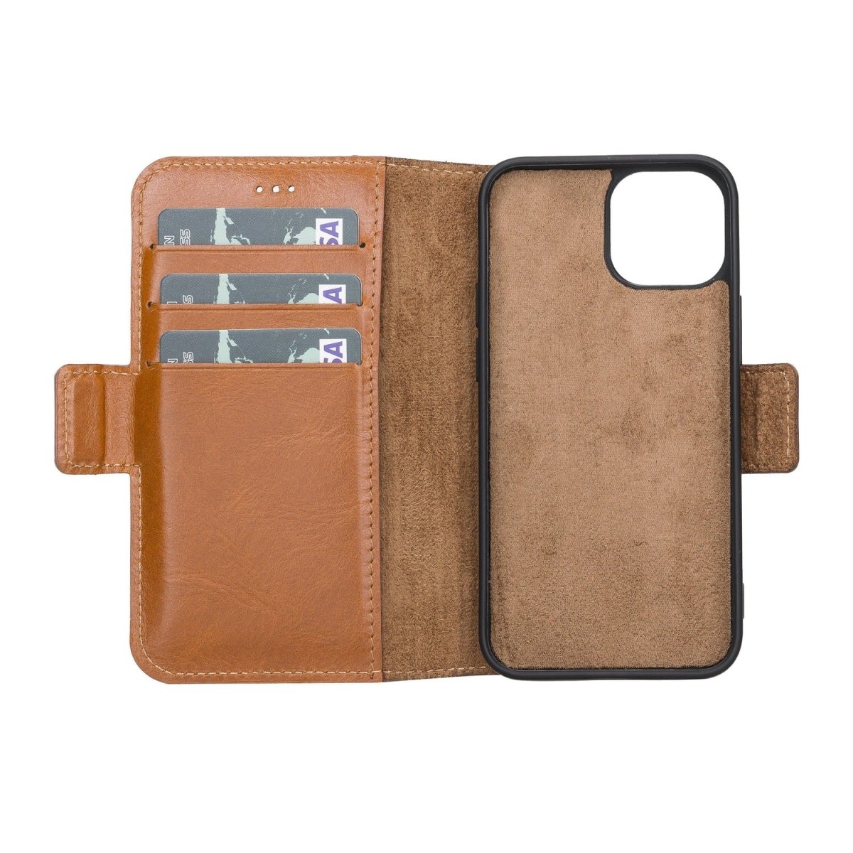 Bayelon iPhone 13 Mini Leather Flip Cover Wallet Case