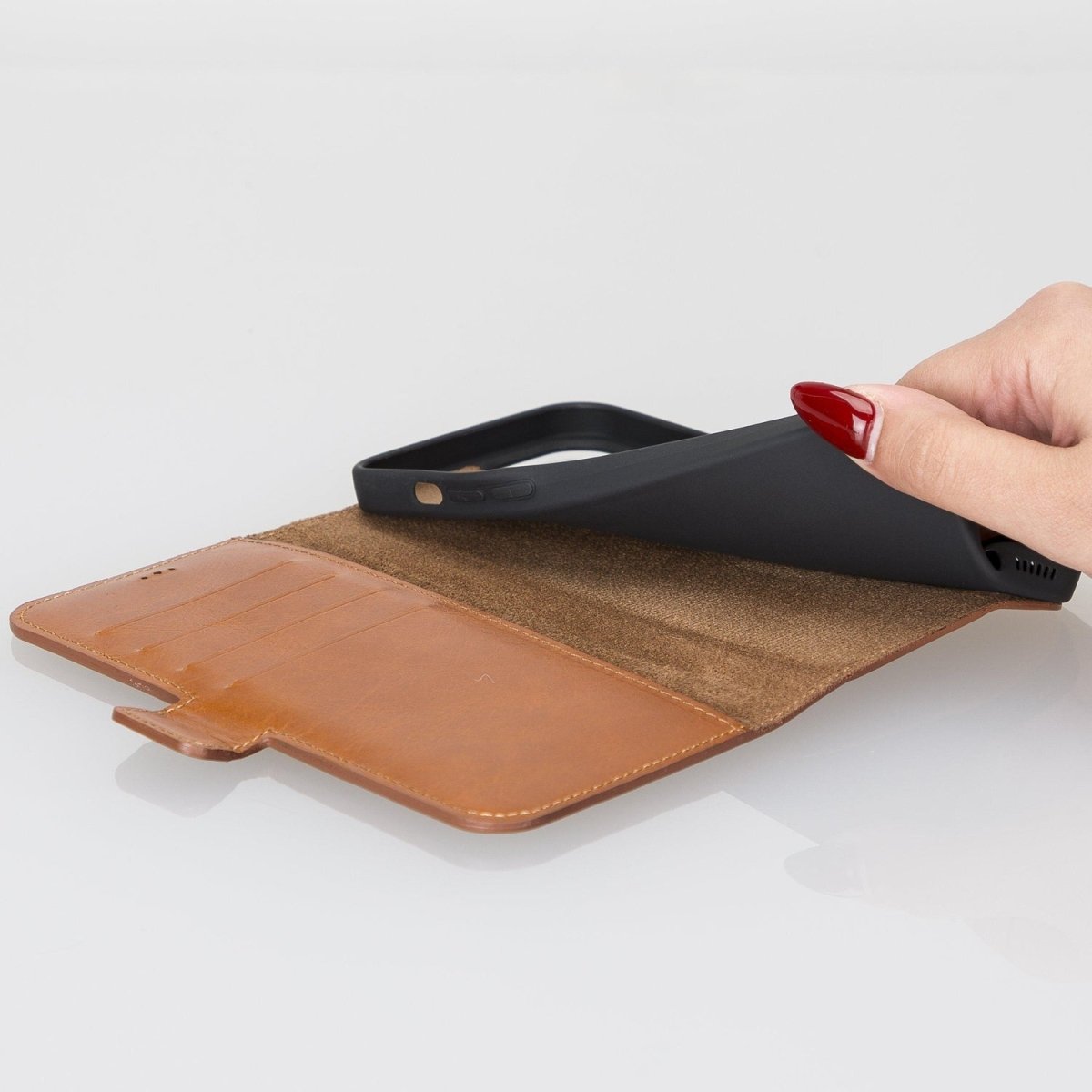 Bayelon iPhone 13 Mini Leather Flip Cover Wallet Case