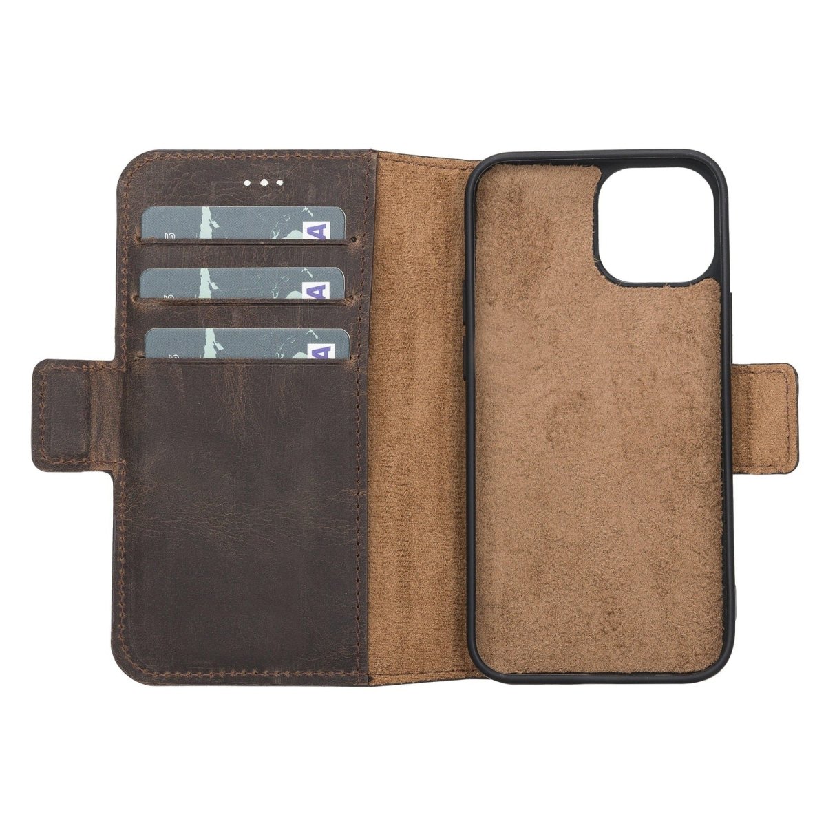 Bayelon iPhone 13 Mini Leather Flip Cover Wallet Case