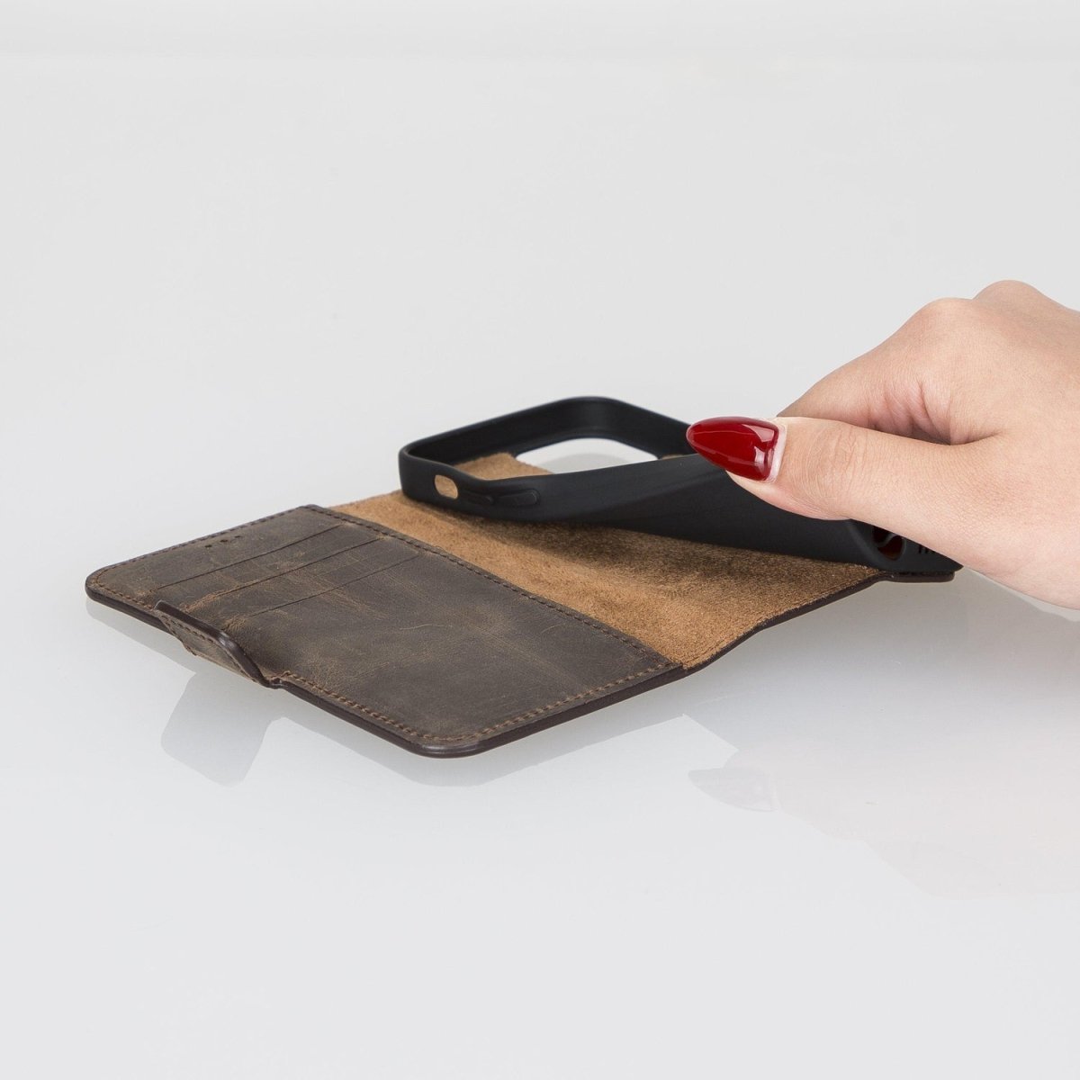 Bayelon iPhone 13 Mini Leather Flip Cover Wallet Case