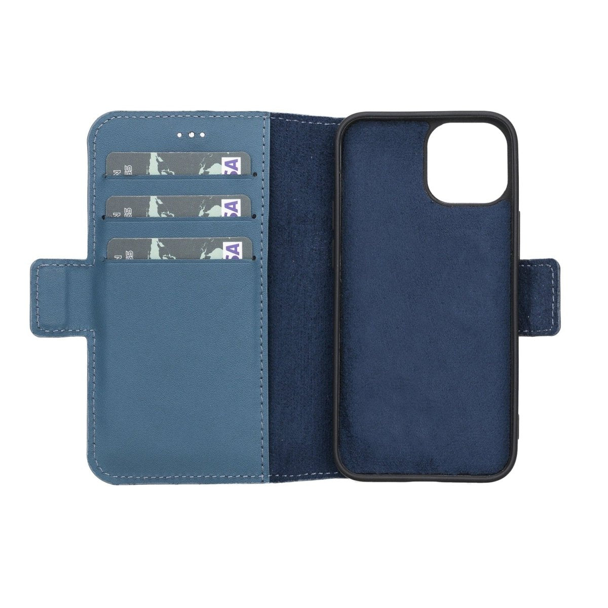 Bayelon iPhone 13 Mini Leather Flip Cover Wallet Case