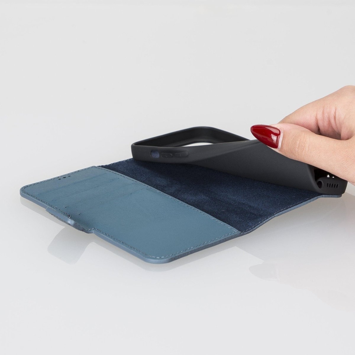 Bayelon iPhone 13 Mini Leather Flip Cover Wallet Case
