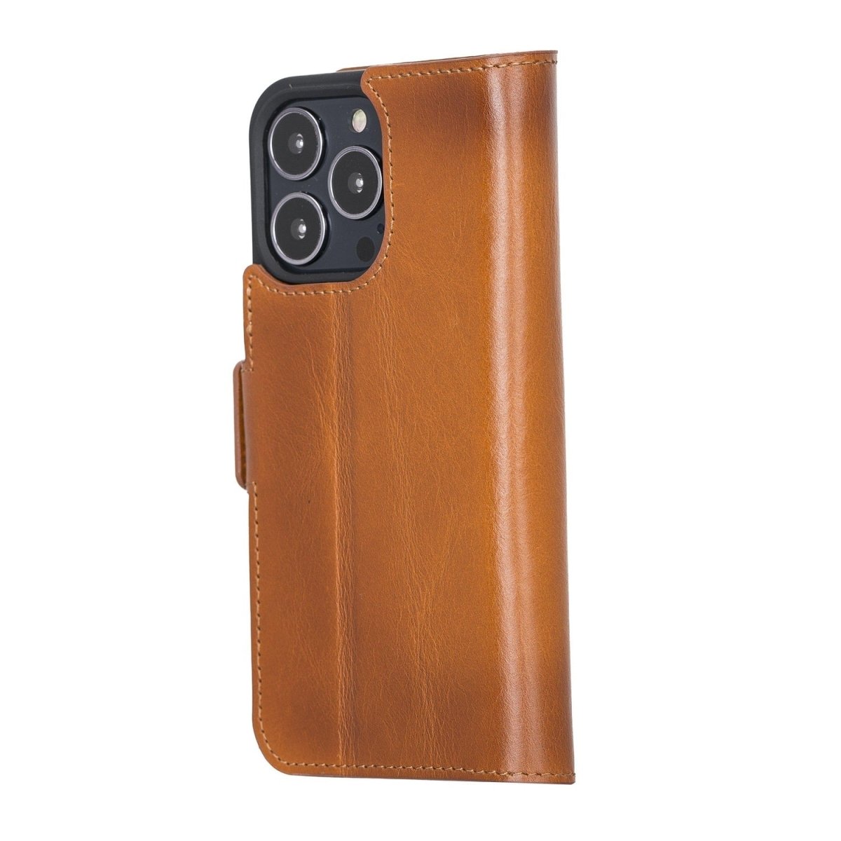 Bayelon iPhone 13 Pro Leather Flip Cover Wallet Case with Kickstand