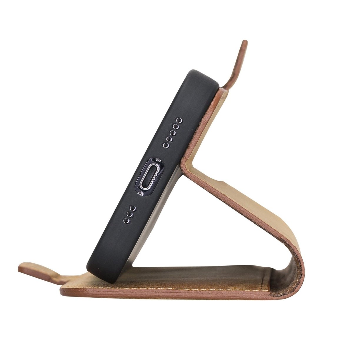 Bayelon iPhone 13 Pro Leather Flip Cover Wallet Case with Kickstand