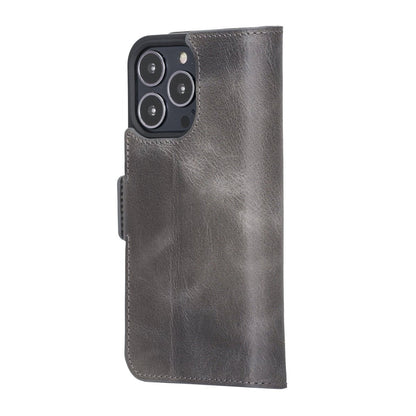 Bayelon iPhone 13 Pro Leather Flip Cover Wallet Case with Kickstand