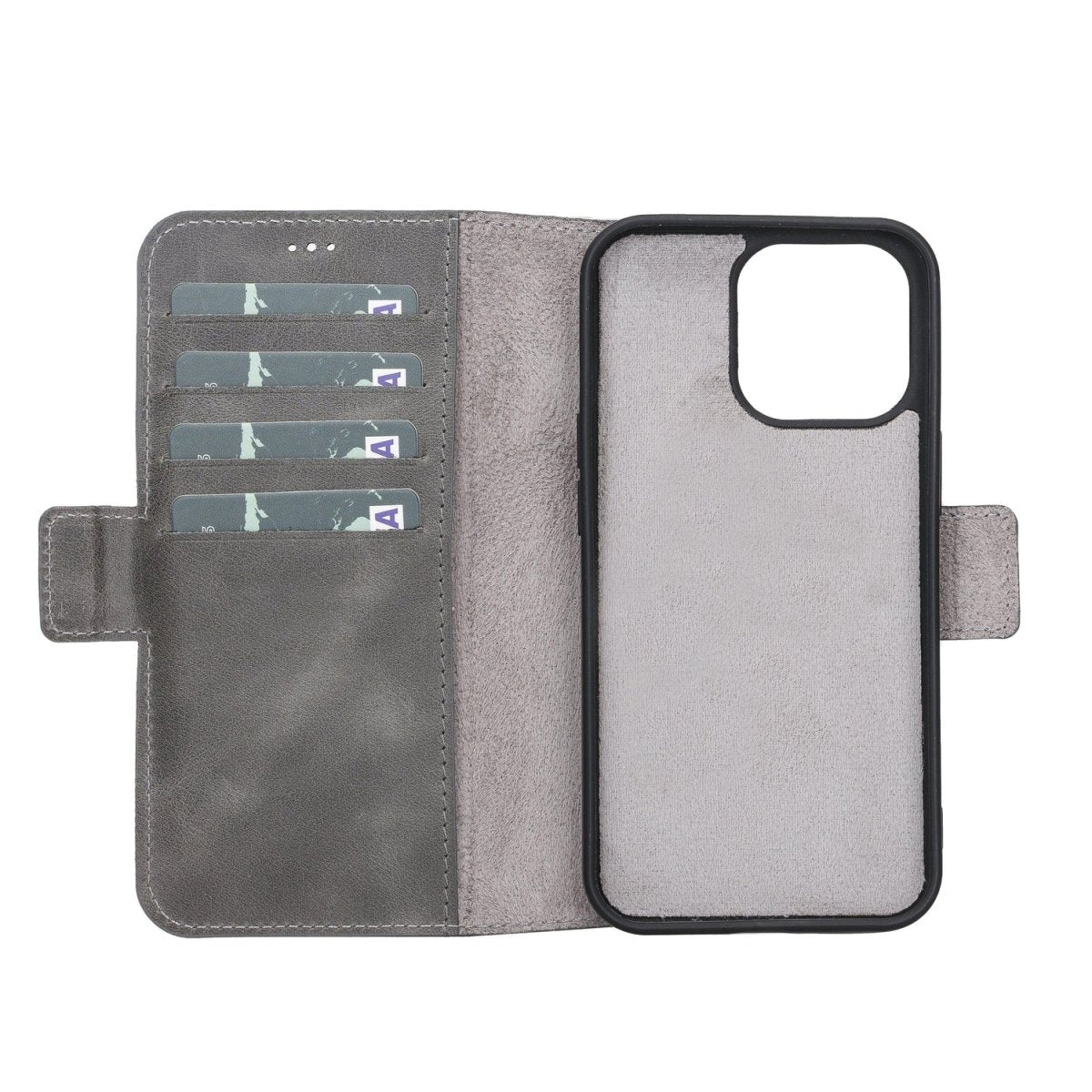 Bayelon iPhone 13 Pro Leather Flip Cover Wallet Case with Kickstand