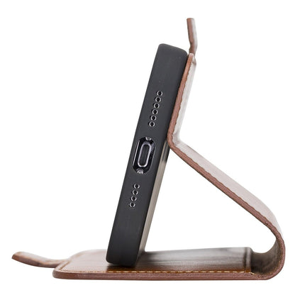 Bayelon iPhone 13 Pro Max Leather Flip Cover Wallet Case with Kickstand